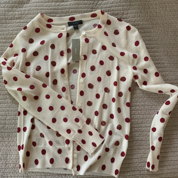 Jackie Cardigan in Sequin Polka Dots+shell - Picture 10 of 12